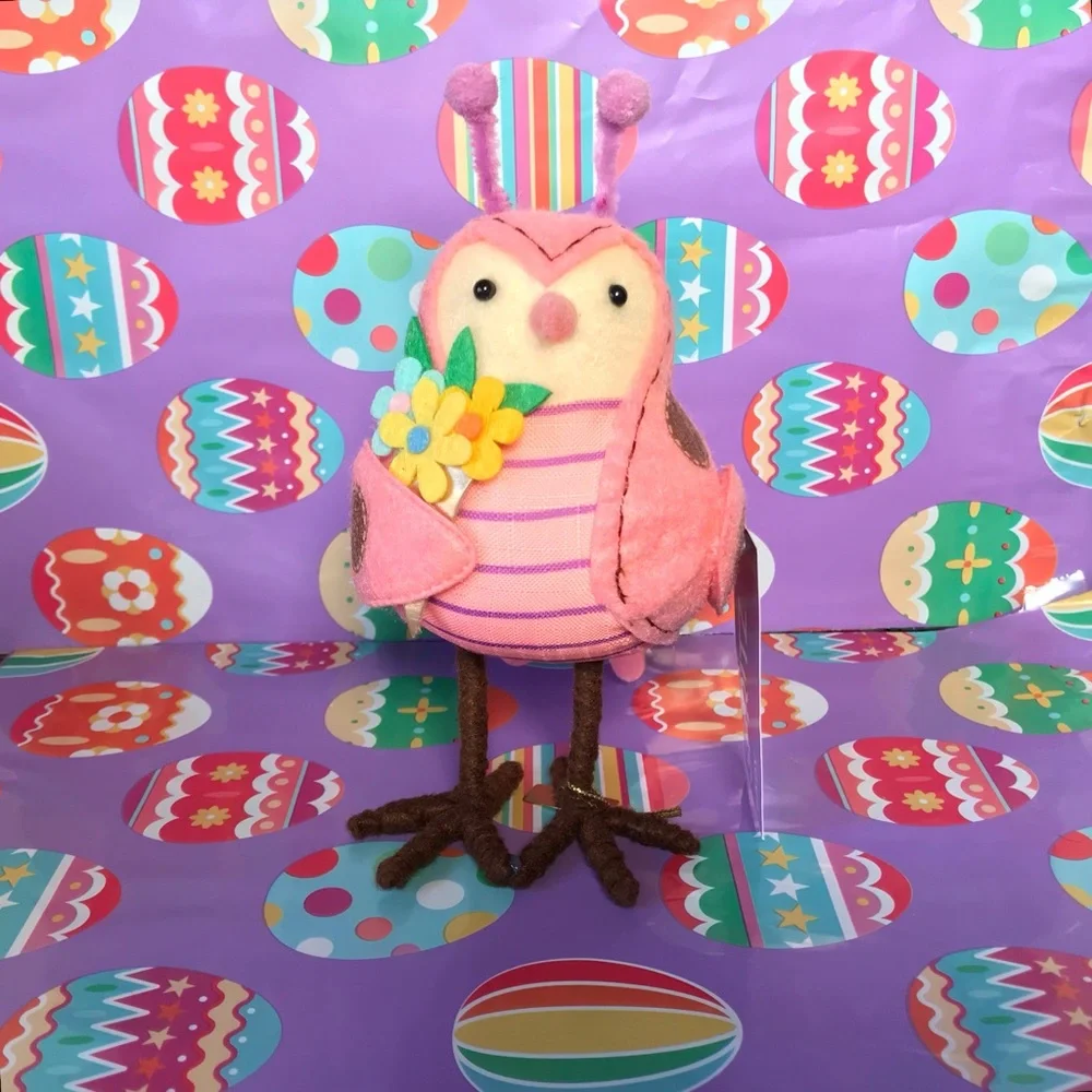 Target Spritz 2024 LADY Pink Butterfly Easter Bird Felt Spring ~ NEW